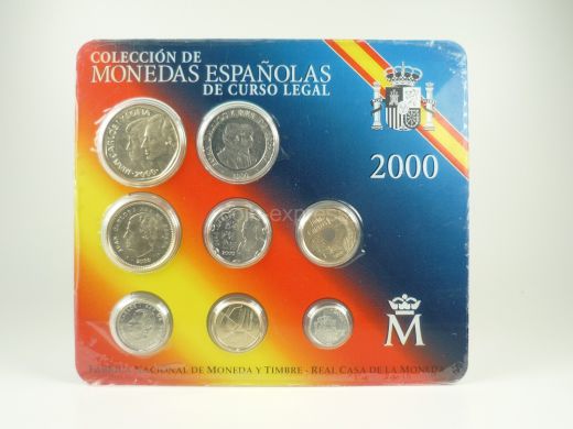 Pesetas Kursmünzensatz Spanien 2000 BU