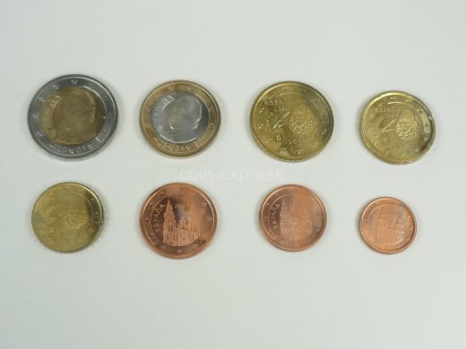 Euro Kursmünzensatz Spanien 2004