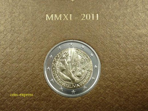 2 Euro Gedenkmünze Vatikan 2011 - Weltjugendtag Madrid