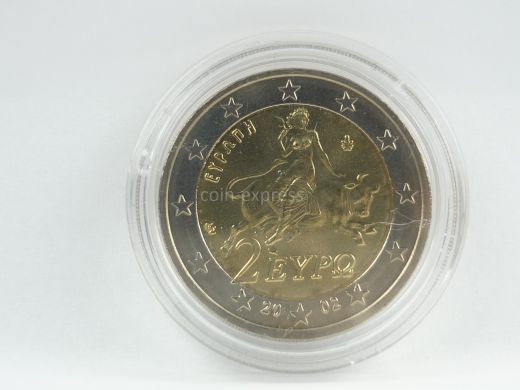 2 Euro Münze Griechenland 2002 Stier - Fremdprägung