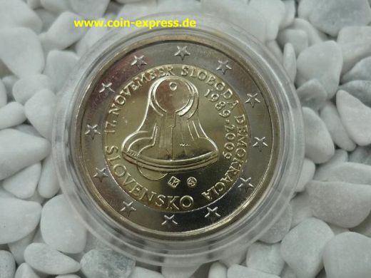 2 Euro Gedenkmünze Slowakei 2009 - Friede und Freiheit