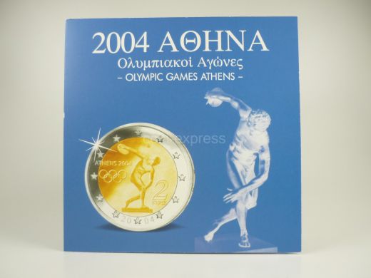 Euro Kursmünzensatz Griechenland 2004 - Olympische Spiele Athen