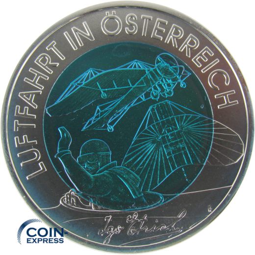 25 Euro Gedenkmünze Österreich 2007 Niob - Österreichische Luftfahrt