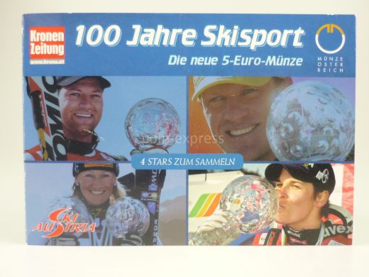 5 Euro Gedenkmünze Österreich 2005 Skisport - Michaela Dorfmeister