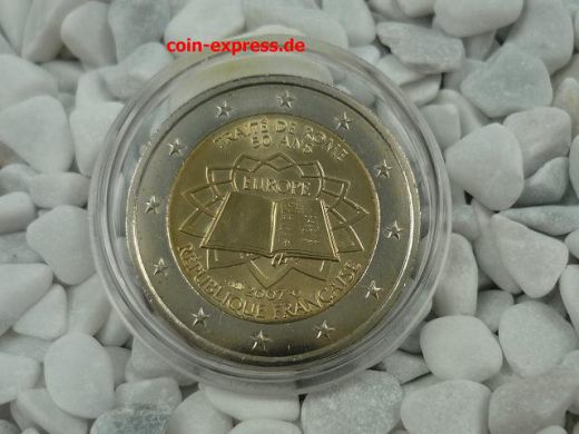 2 Euro Gedenkmünze Frankreich 2007 Römische Verträge