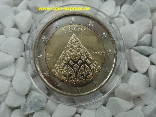 2 Euro Gedenkmünze Finnland 2009 Reichstag zu Porvoo