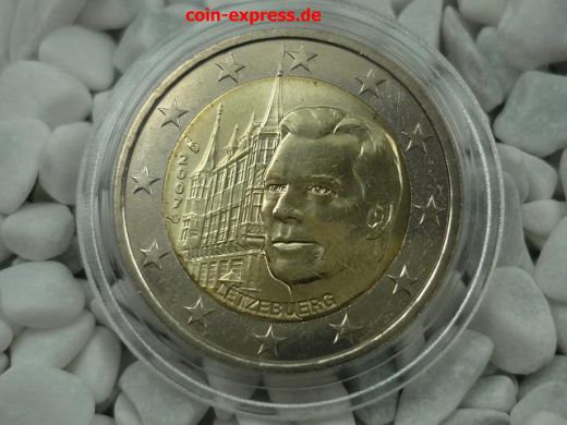 2 Euro Gedenkmünze Luxemburg 2007 Großherzoglicher Palast