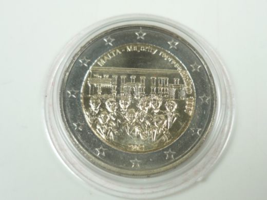 2 Euro Gedenkmünze Malta 2012 Mehrheitswahlrecht 1887