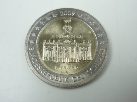 2 Euro Gedenkmünze Deutschland 2009 - Saarland - A Berlin