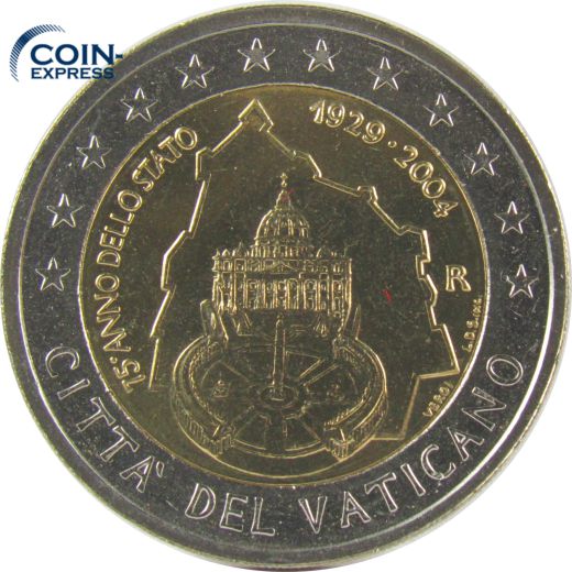 2 Euro Gedenkmünze Vatikan 2004 - Petersdom