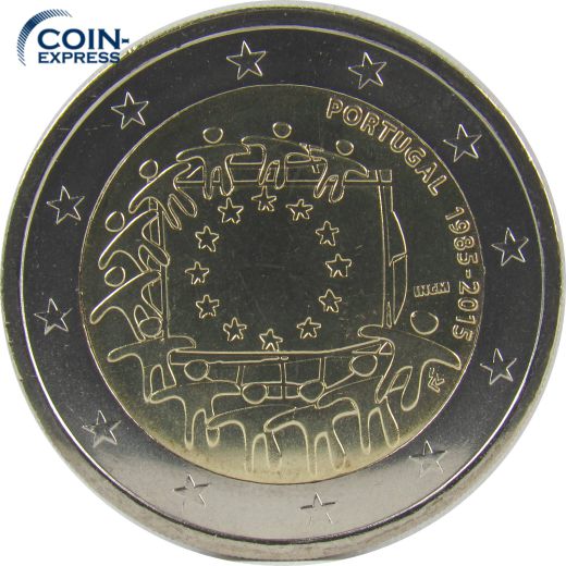 2 Euro Gedenkmünze Portugal 2015 - 30 Jahre Europaflagge