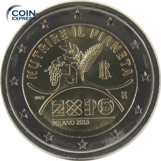 2 Euro Gedenkmünze Italien 2015 - Expo Milano