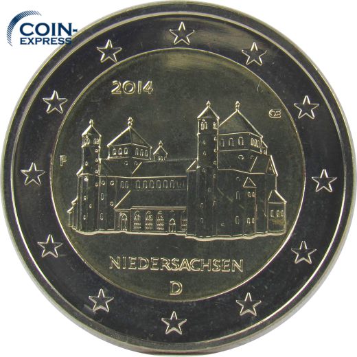 2 Euro Gedenkmünze Deutschland 2014 - Michaeliskirche - F