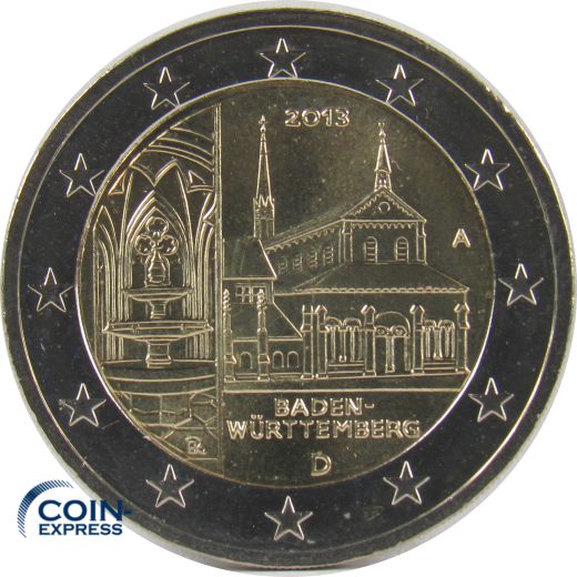 2 Euro Gedenkmünze Deutschland 2013 Kloster Maulbronn A