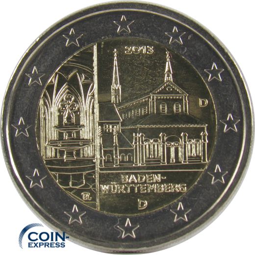 2 Euro Gedenkmünze Deutschland 2013 Kloster Maulbronn D