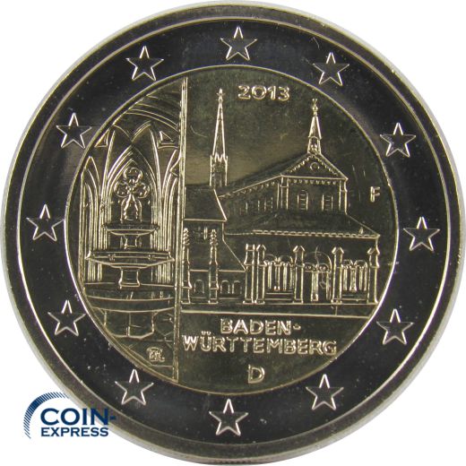 2 Euro Gedenkmünze Deutschland 2013 Kloster Maulbronn F