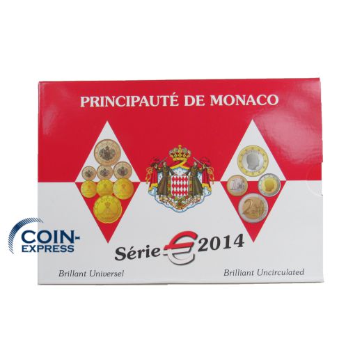 Euro Kursmünzensatz Monaco 2014 BU