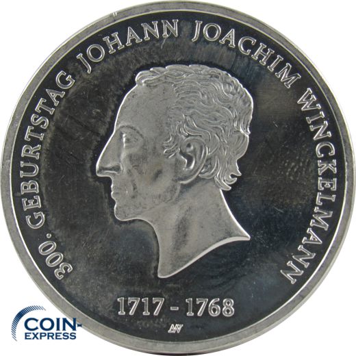 20 Euro Gedenkmünze Deutschland 2017 - Johann Winckelmann