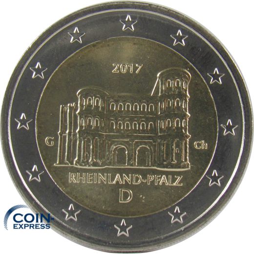 2 Euro Gedenkmünze Deutschland 2017 Rheinland-Pfalz - G Karlsruhe