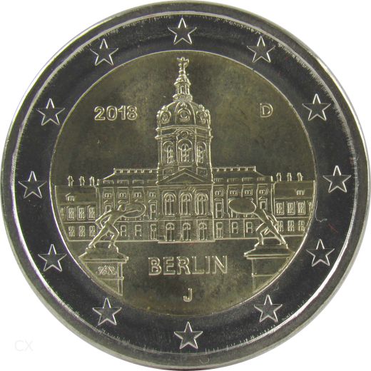 2 Euro Gedenkmünze Deutschland 2018 Berlin - J