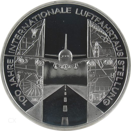 10 Euro Gedenkmünze Deutschland 2009 Spiegelglanz - Luftfahrtausstellung