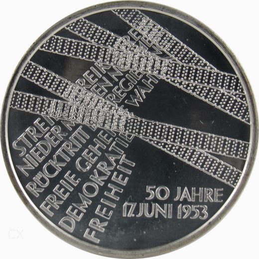 10 Euro Gedenkmünze Deutschland 2003 - 17. Juni 1953