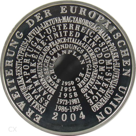 10 Euro Gedenkmünze Deutschland 2004 Spiegelglanz - Erweiterung der Europäischen Union