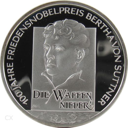 10 Euro Gedenkmünze Deutschland 2005 Spiegelglanz - Bertha von Suttner