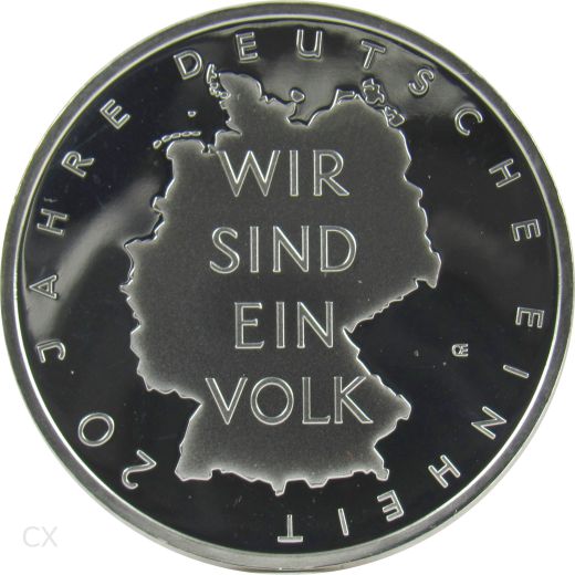 10 Euro Gedenkmünze Deutschland 2010 Spiegelglanz - 20 Jahre Deutsche Einheit