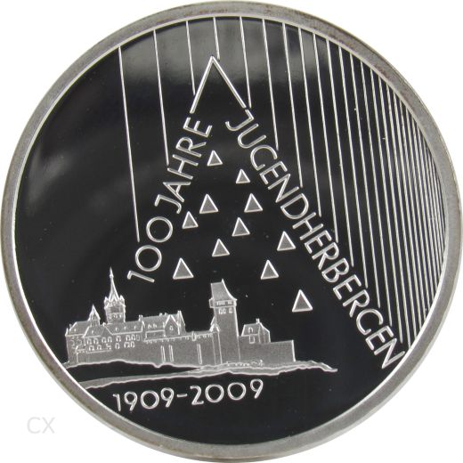 10 Euro Gedenkmünze Deutschland 2009 Spiegelglanz - 100 Jahre Jugendherbergen