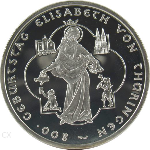 10 Euro Gedenkmünze Deutschland 2007 Spiegelglanz - Elisabeth von Thüringen