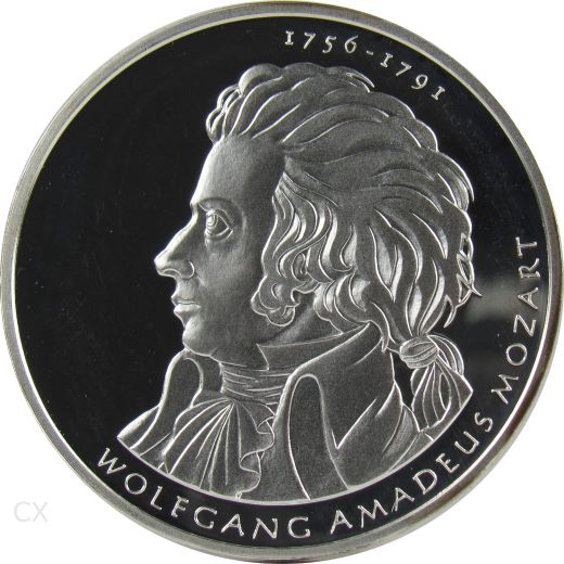 10 Euro Gedenkmünze Deutschland 2006 Spiegelglanz - Wolfgang Amadeus Mozart