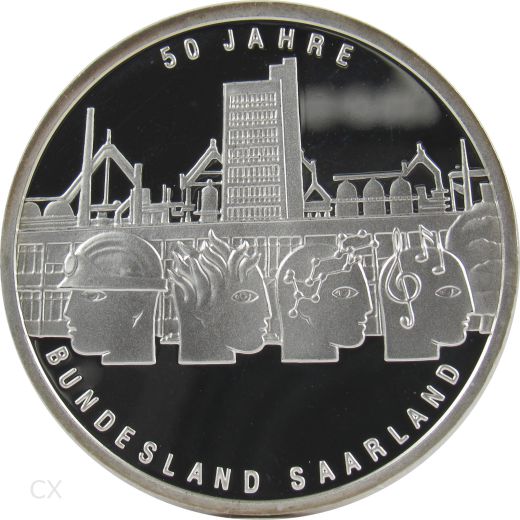 10 Euro Gedenkmünze Deutschland 2007 Spiegelglanz - Saarland