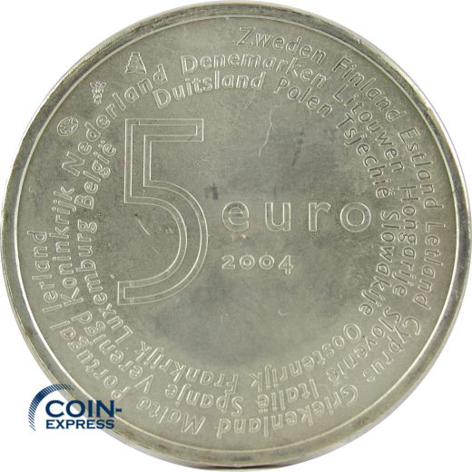 5 Euro Gedenkmünze Niederlande 2004 - EU-Erweiterung