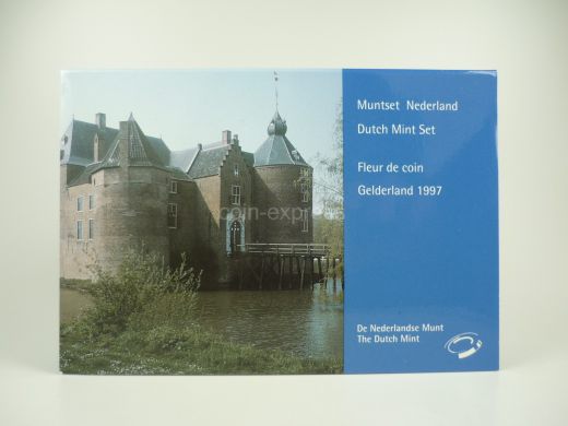 Gulden Kursmünzensatz Niederlande 1997 FDC - Gelderland