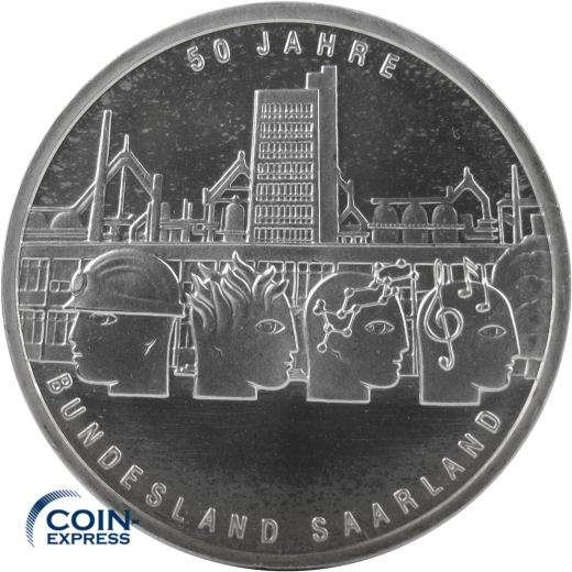 10 Euro Gedenkmünze Deutschland 2007 - 50 Jahre Bundesland Saarland