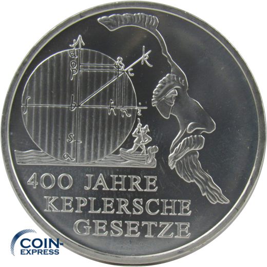 10 Euro Gedenkmünze Deutschland 2009 - 400 Jahre Keplersche Gesetze