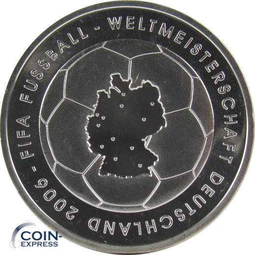 10 Euro Gedenkmünze Deutschland 2003 - Fußball WM 2006