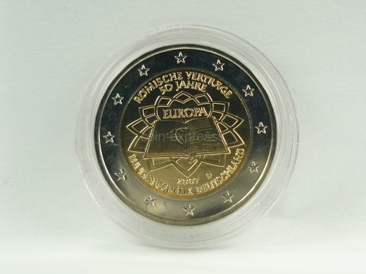 2 Euro Gedenkmünze Deutschland 2007 - Römische Verträge - D München