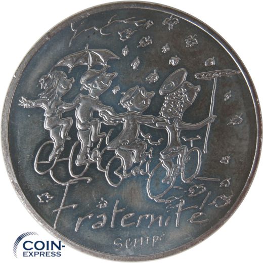 10 Euro Gedenkmünze Frankreich 2014 Fraternite