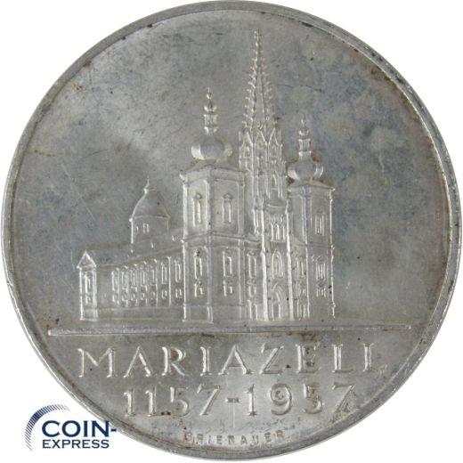 25 Schilling Gedenkmünze Österreich 1957 - Mariazell