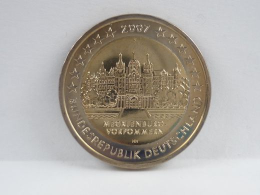 2 Euro Gedenkmünze Deutschland 2007 - Mecklenburg Vorpommern - F Stuttgart