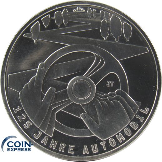 10 Euro Gedenkmünze Deutschland 2011 - 125 Jahre Automobil