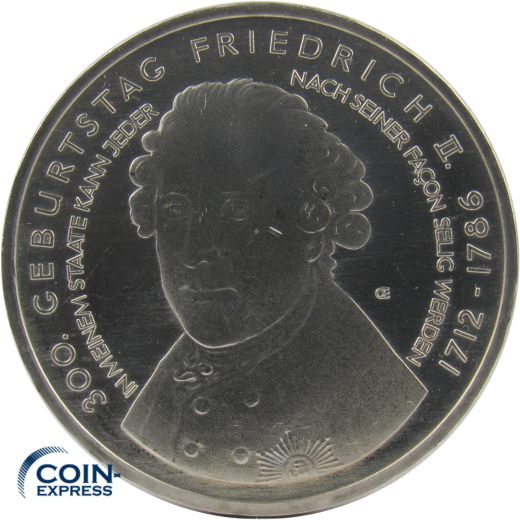 10 Euro Gedenkmünze Deutschland 2012 - Friedrich II.