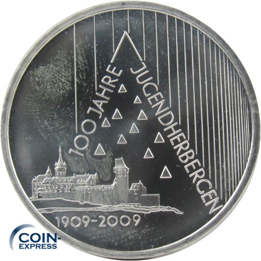 10 Euro Gedenkmünze Deutschland 2009 - Jugendherbergen