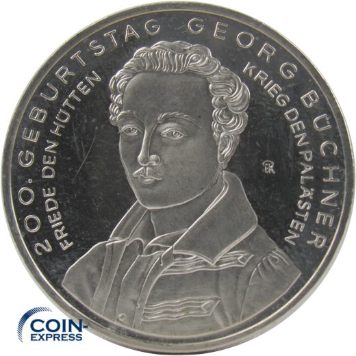 10 Euro Gedenkmünze Deutschland 2013 - Georg Büchner