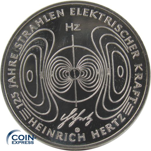 10 Euro Gedenkmünze Deutschland 2013 - Heinrich Hertz