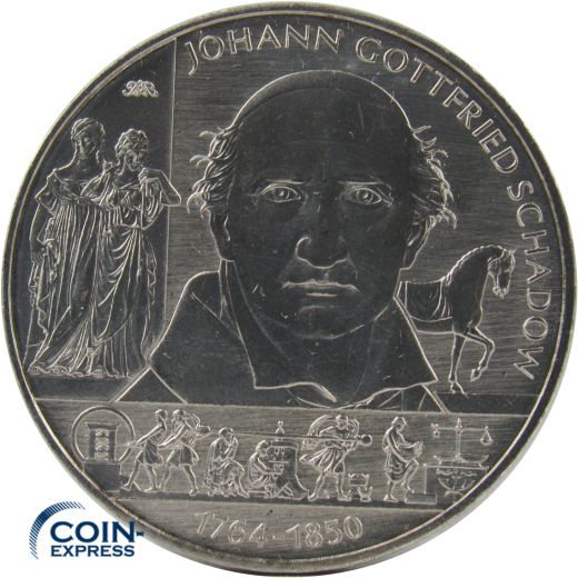 10 Euro Gedenkmünze Deutschland 2014 - Johann Gottfried Schadow