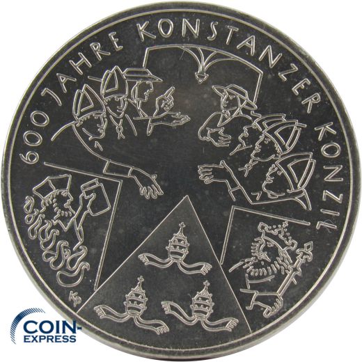 10 Euro Gedenkmünze Deutschland 2014 - Konstanzer Konzil