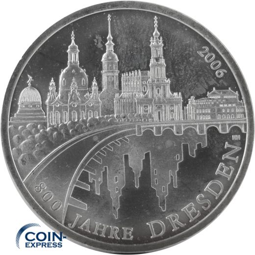 10 Euro Gedenkmünze Deutschland 2006 - 800 Jahre Dresden